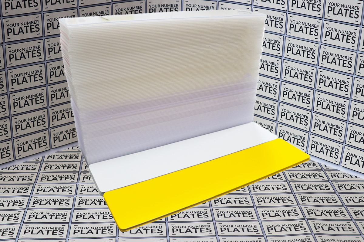 100_balank_number_plates_and_50_yellow_50_white_nikkolite_reflective