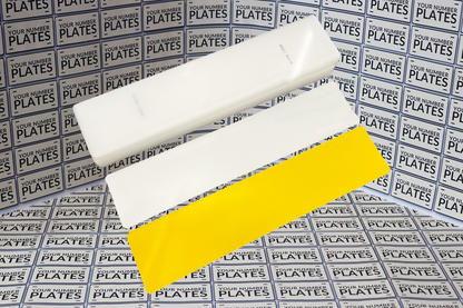 100x Blank Number Plates Acrylic and Reflective Front & Rear Nikkalite 520x111