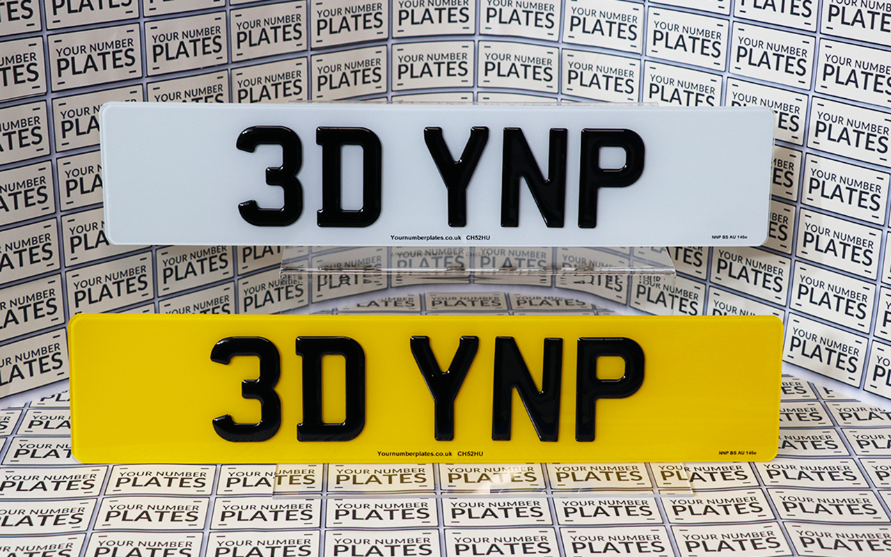 3D Gel, 7 Digit, number plates 520mm x 111mm