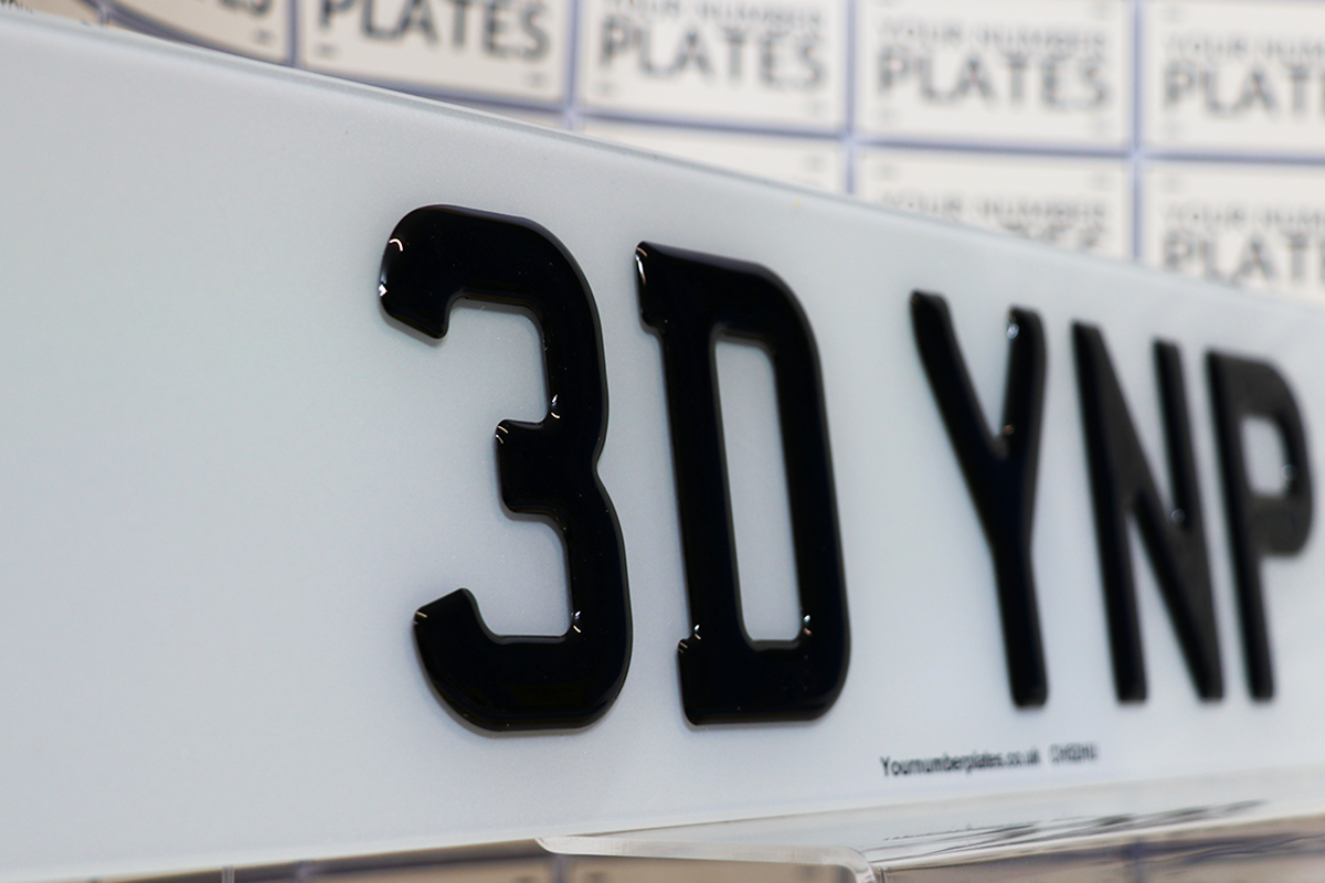 3D Gel, 7 Digit, number plates 520mm x 111mm