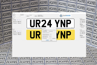 Number Plate Printing Software