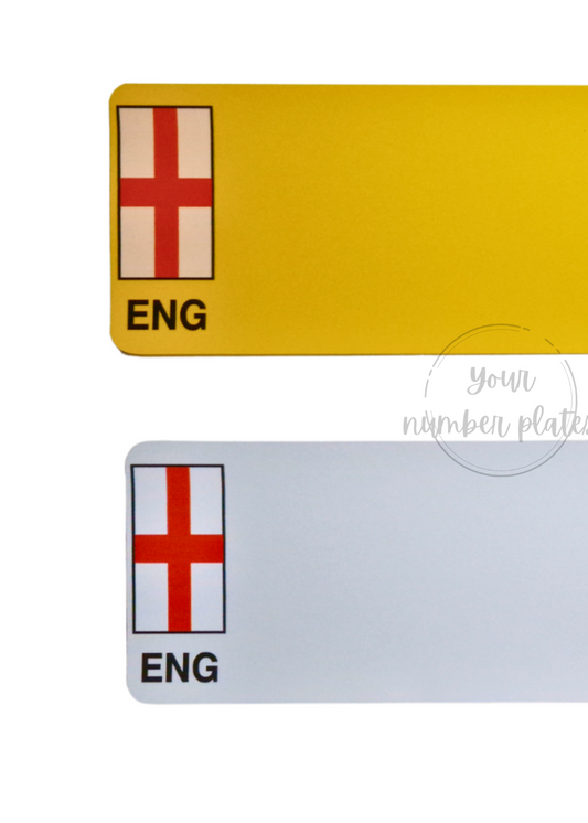 Nikalite reflective in yellow and white both have England flag pre printed