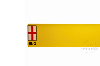 Yellow Nikkalite reflective with pre printed England flag